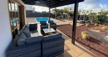 Luxury villa with private heated pool