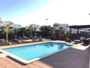Outdoor pool, a heated pool - Luxury villa with private heated pool (PLAYA BLANCA)
