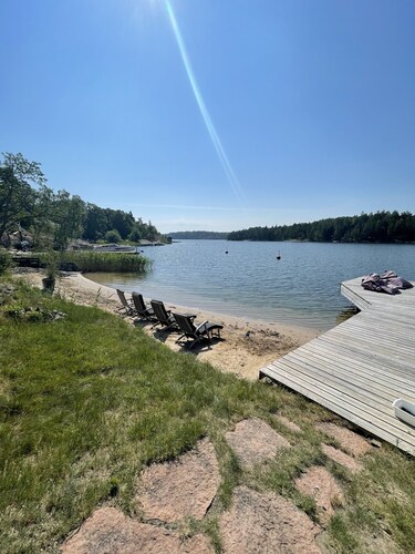 Villa with own beach