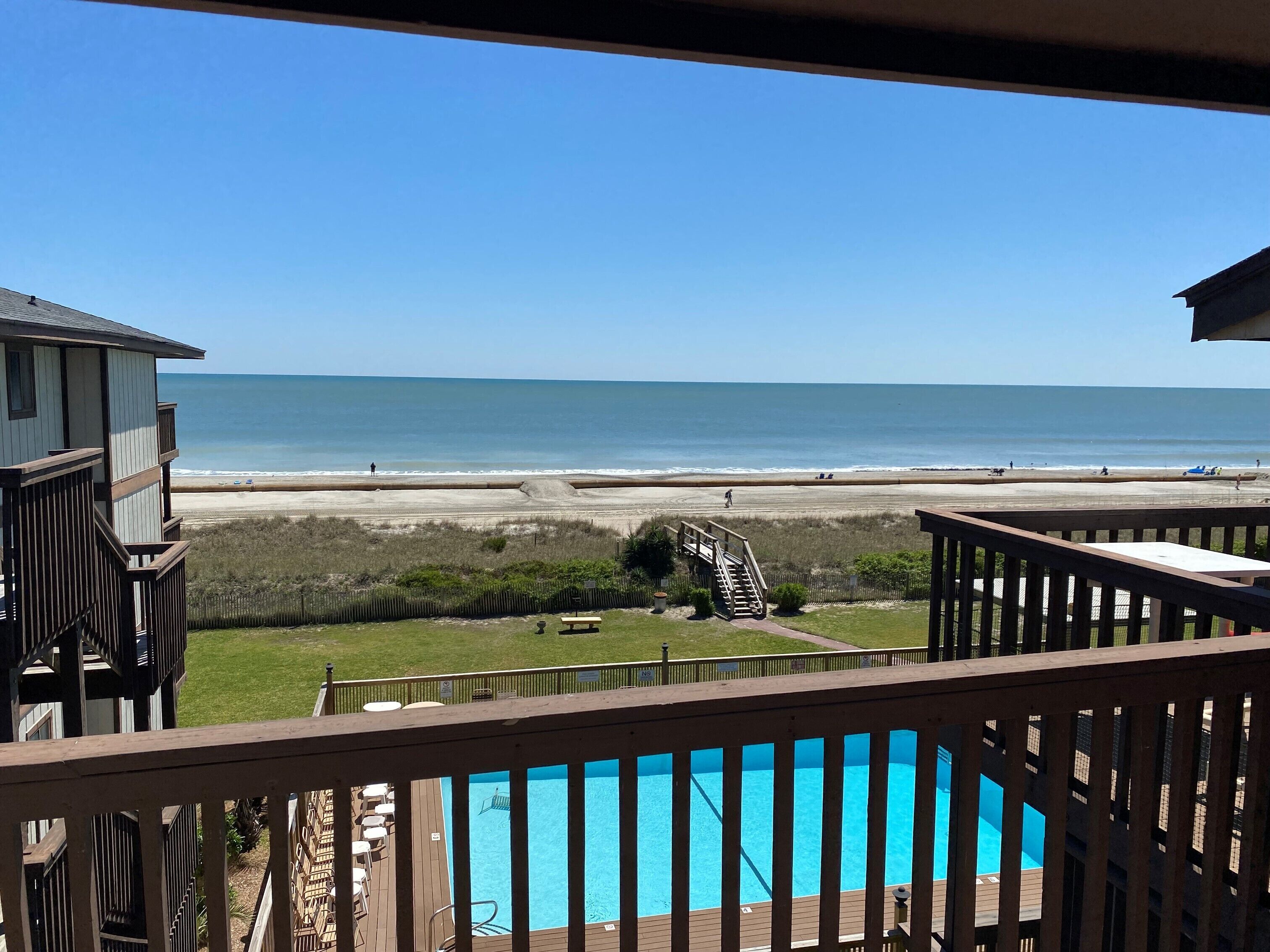 Recently updated condo steps from the Beach with Ocean View