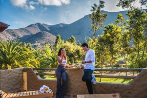Cabaña familiar, vistas a la laguna | Terraza o patio
