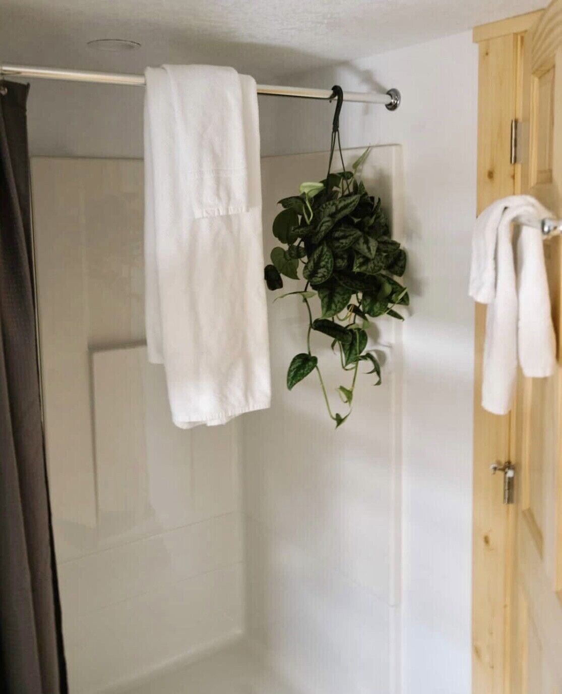 Bathtub, hair dryer, towels, soap
