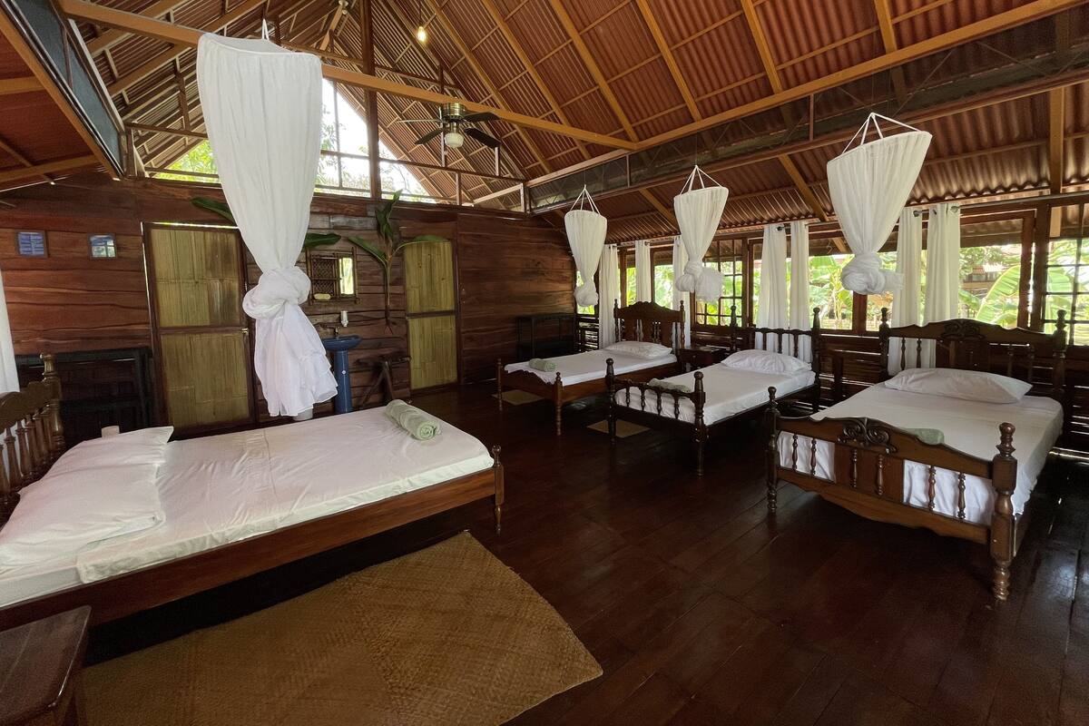 Family Cabin, Multiple Beds, Pool View | Free WiFi, bed sheets