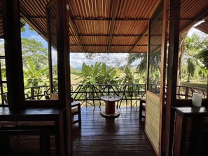 Family Cabin, Multiple Beds, Garden View | Terrace/patio