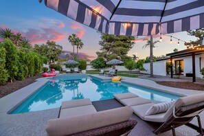 A heated pool