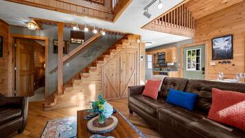 Smart TV, fireplace, video games, books
