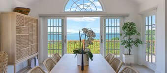 Waterfront Villa with Private Beach in Montauk