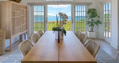 Waterfront Villa with Private Beach in Montauk