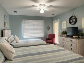 2 bedrooms, iron/ironing board, travel crib, WiFi