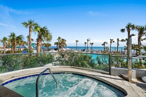 Indoor pool, a heated pool - Serene Oceanfront Getaway: 1BR with Private Balcony at Wyndham Oceanwalk (Daytona Beach)