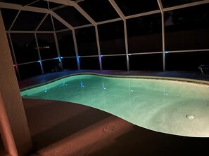 Indoor pool, a heated pool