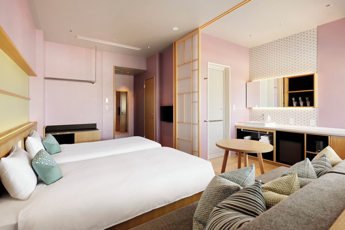Standard-Zweibettzimmer, Mehrere Betten, Nichtraucher, Stadtblick