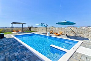 A heated pool