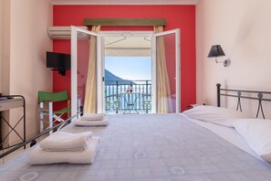1 bedroom, free WiFi, bed sheets - Holiday Apartment 'Apostolos Apartment 2' Close to Beach with Sea View (Lefkada)