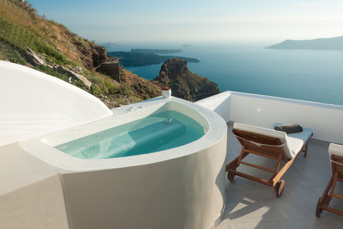 Superior Suite, Hot Tub, Sea View | Terrace/patio
