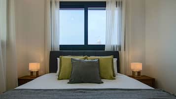 Deluxe-lejlighed | Pengeskab på værelset, lydisolering, strygejern/strygebræt, gratis Wi-Fi