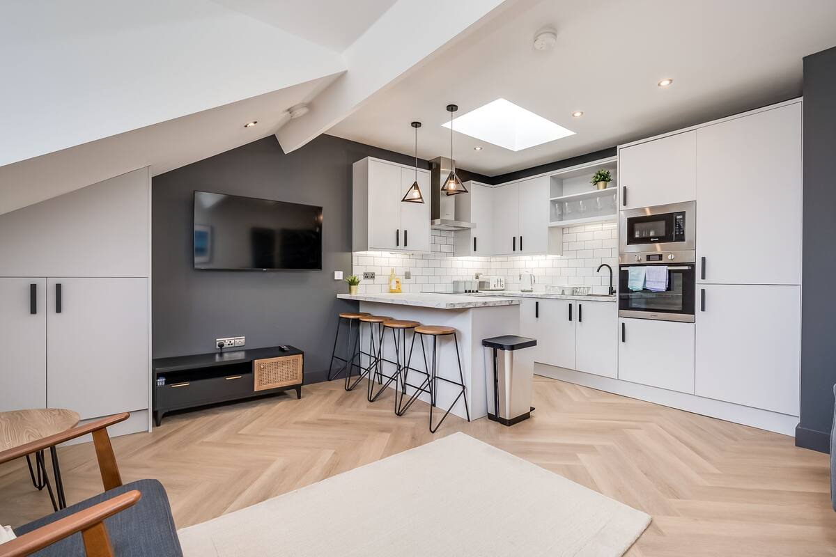 Appartement Luxe, salle de bains privée (1 bedroom) | Cuisine privée