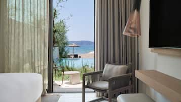 Vue sur la plage/lâocĂ©an