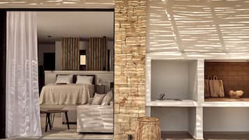 1 camera, una cassaforte in camera, tende oscuranti, ferro/asse da stiro