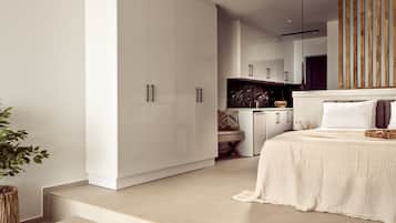 1 camera, una cassaforte in camera, tende oscuranti, ferro/asse da stiro