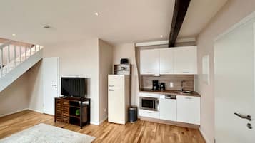 3 Zimmer Chalet Maisonette Bergblick/Marktblick | Privát konyha | Nagyméretű hűtő/fagyasztó, mikrohullámú sütő, főzőlap és mosogatógép