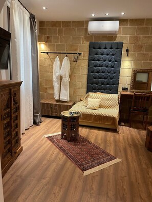 1 bedroom, in-room safe, desk, iron/ironing board - Old Town | Utopia Junior Suite with Private Pool (Rhodes)