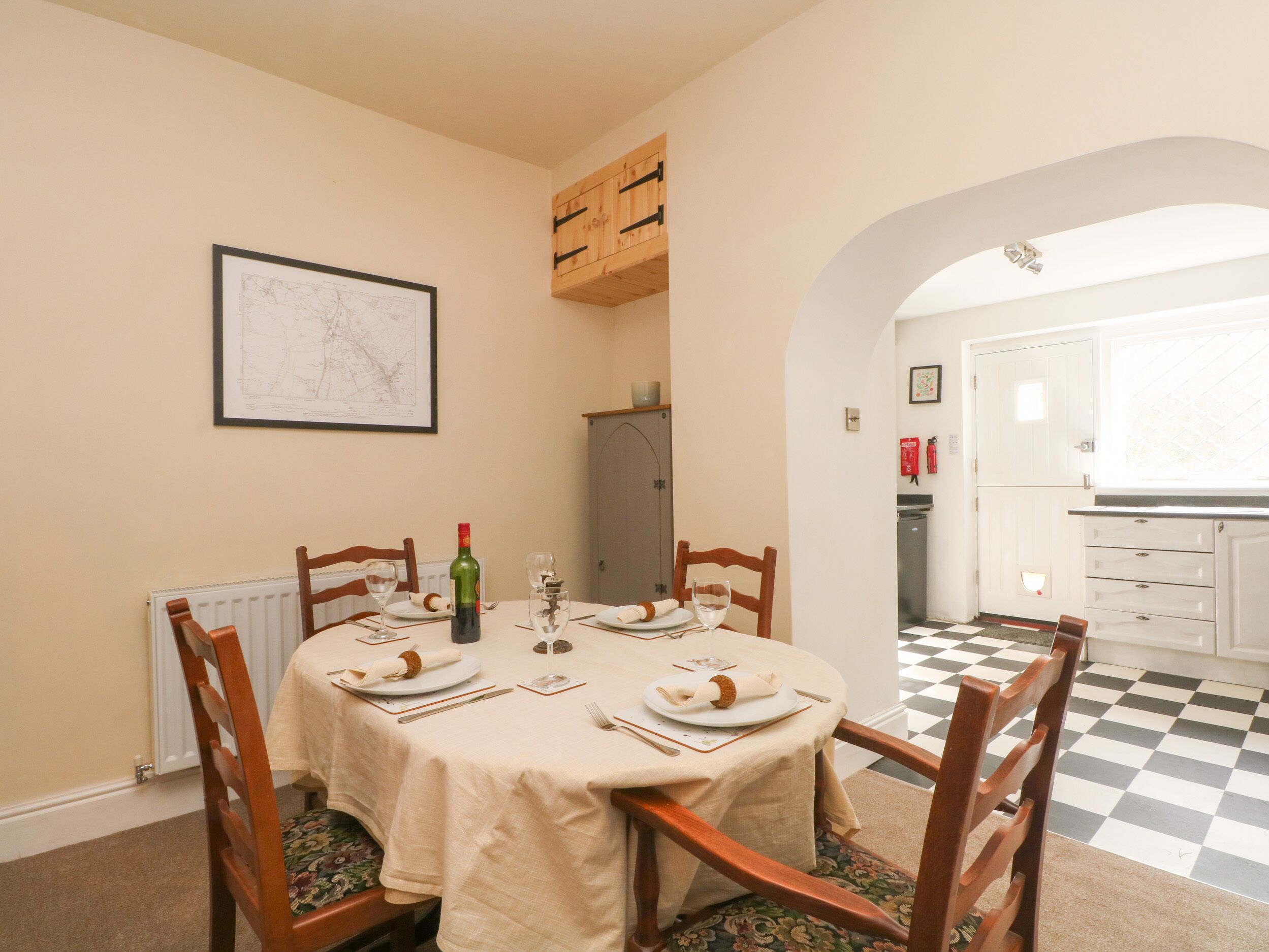 Cottage | Dapur pribadi | Lemari es, microwave, mesin pencuci piring, dan ketel listrik