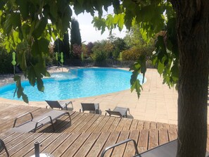 Seasonal outdoor pool - Camping les Routes de Provence (Forcalquier)