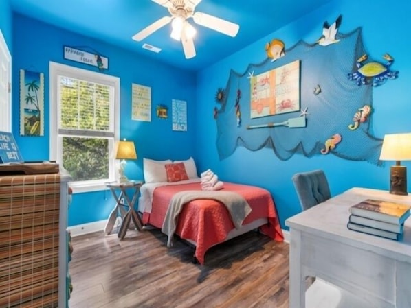 House, 5 Bedrooms | 5 bedrooms, laptop workspace, free WiFi - Atlantis Blue - Relaxing Beach Getaway Home Directly Across The Street From Beach Access! 5 Bedroom Home by RedAwning (Kure Beach)