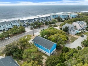 House, 5 Bedrooms | Exterior - Atlantis Blue - Relaxing Beach Getaway Home Directly Across The Street From Beach Access! 5 Bedroom Home by RedAwning (Kure Beach)