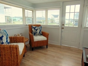 Cottage, 1 Bedroom | Living area - Seachelle - Fully Renovated Luxury Beach Cottage! Pet Friendly! 1 Bedroom Cottage by Redawning (Kure Beach)