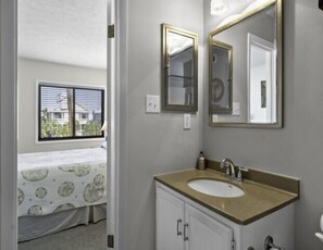 Condo, 1 Bedroom | Bathroom - Pura Vida Pure Life - Expansive Views Of The Ocean And Wide Sandy Beach 1 Bedroom Condo by RedAwning (Carolina Beach)