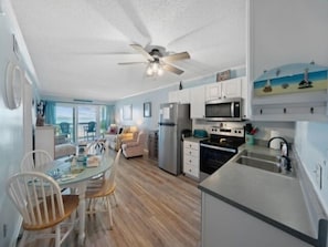 Condo, 2 Bedrooms | Private kitchen | Fridge, oven, coffee/tea maker, toaster