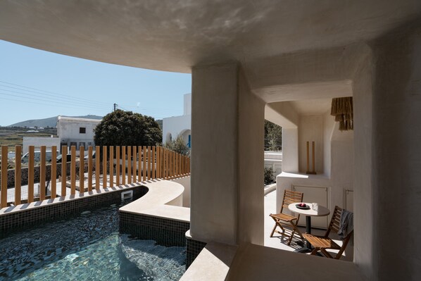 Una piscina riscaldata