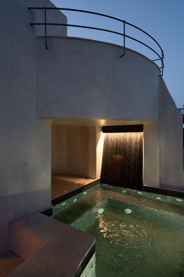 A heated pool