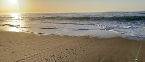 Beach nearby, sun-loungers