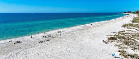 Vlak bij het strand