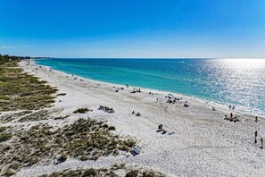 Vlak bij het strand