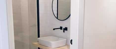 Hair dryer, towels