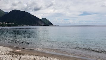 Na praia