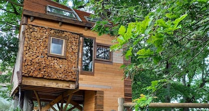 Hanging tree house