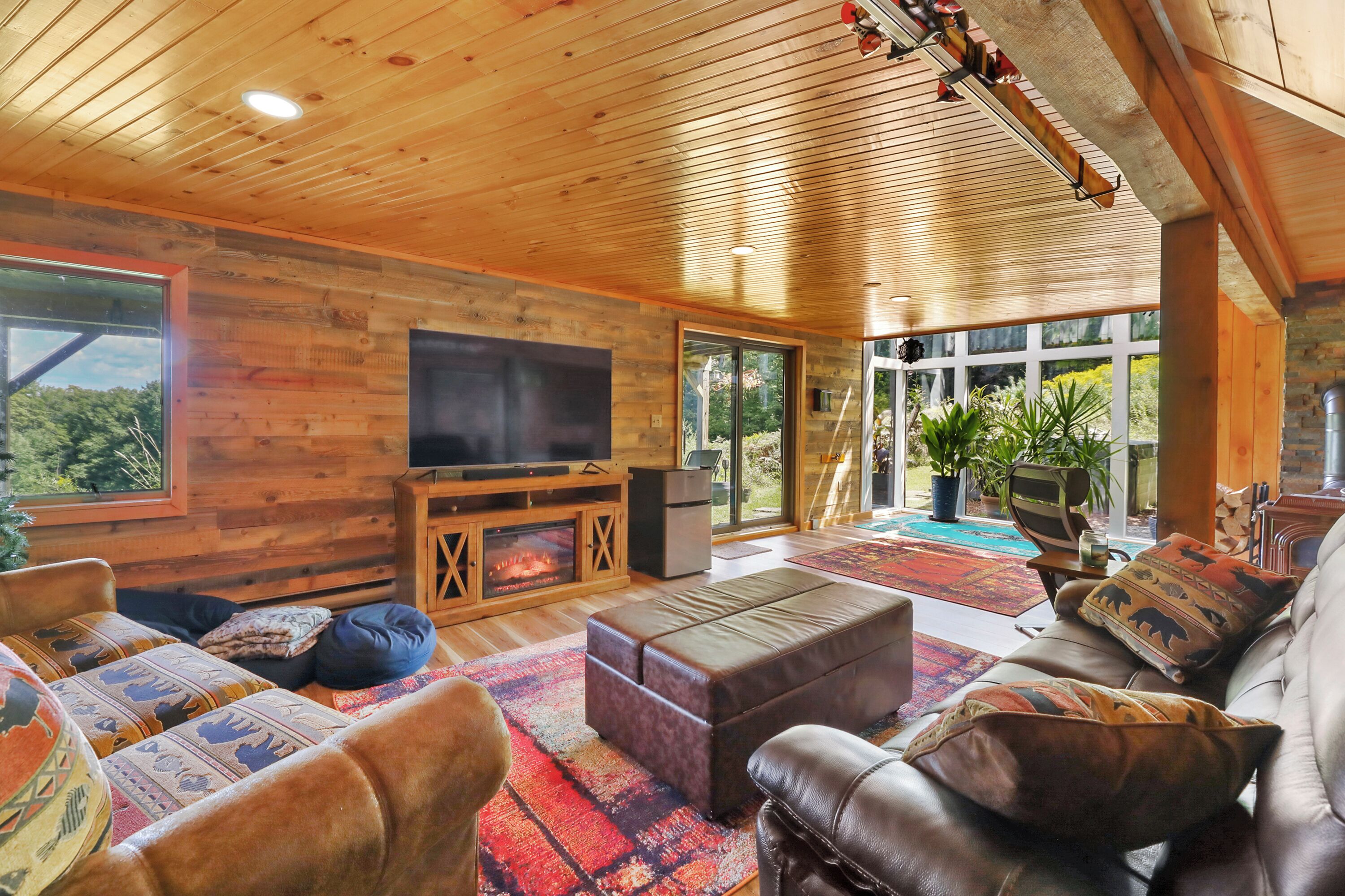 智能電視、壁爐、電子遊戲、書籍