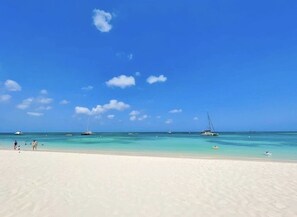 Sun loungers, beach towels