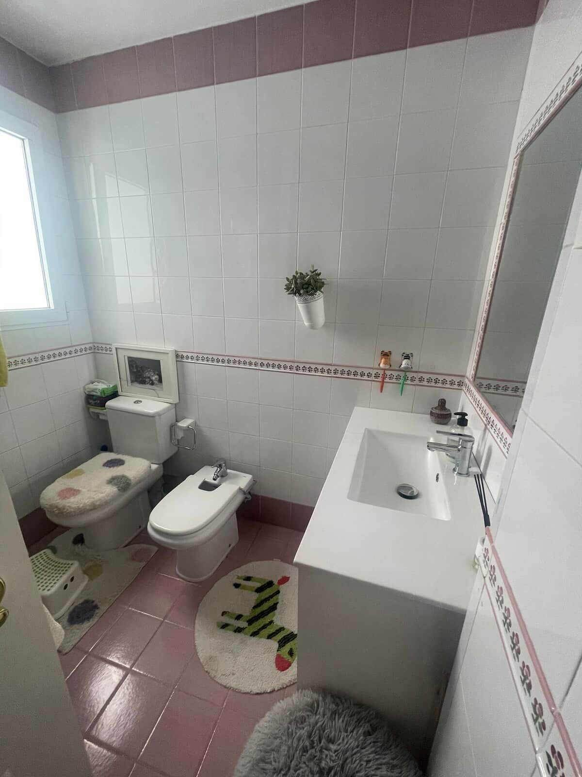 Ducha, secador de pelo, bidé y toallas
