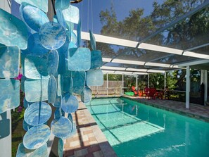 A heated pool