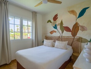 1 slaapkamer, een strijkplank/strijkijzer, gratis wifi, beddengoed