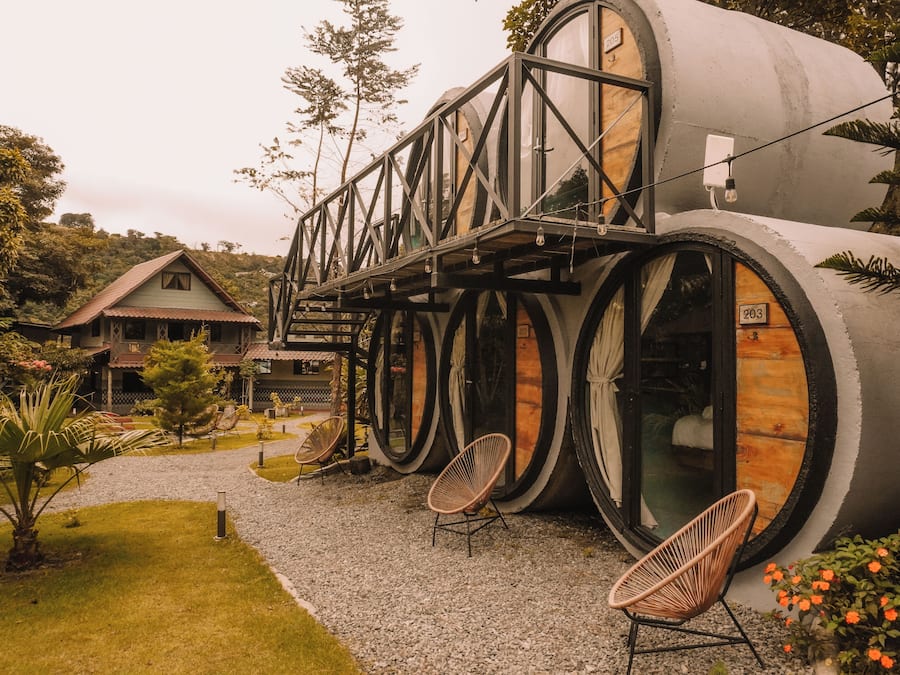 Cylinder Small Room | Courtyard view