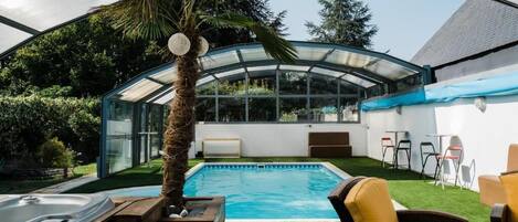 Indoor pool, a heated pool