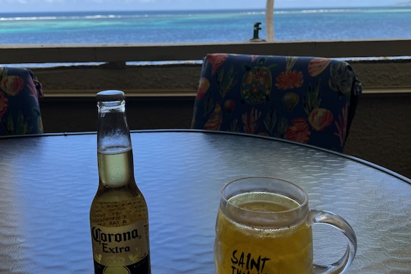 Relaxing on the Balcony