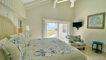 Luxury Villa, 2 Bedrooms, Oceanfront | Premium bedding, down comforters, in-room safe, individually decorated